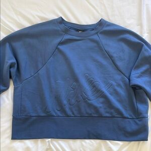 Blue Nike Cropped Crew Neck